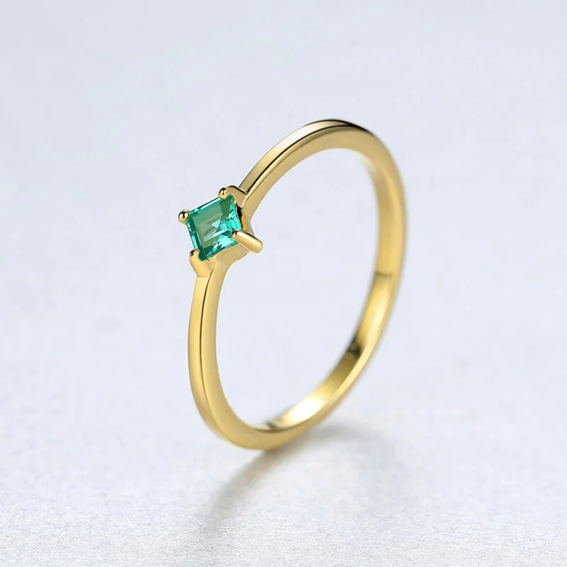 Сребърен пръстен - Emerald Love - Image 4