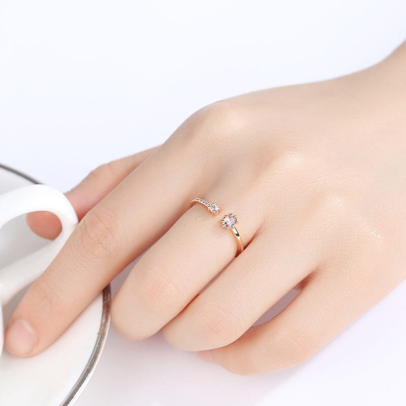 Сребърен пръстен със скъпоценни камъни Silver Sense