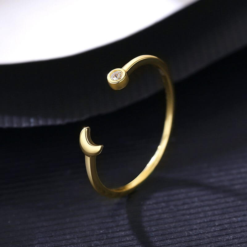 Сребърен пръстен със златно покритие