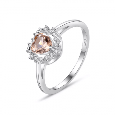сребърен пръстен Silver Sense със лилав скъпоценен камък