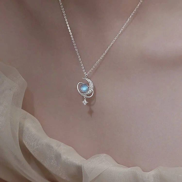 Сребърно колие - Луна - Image 3